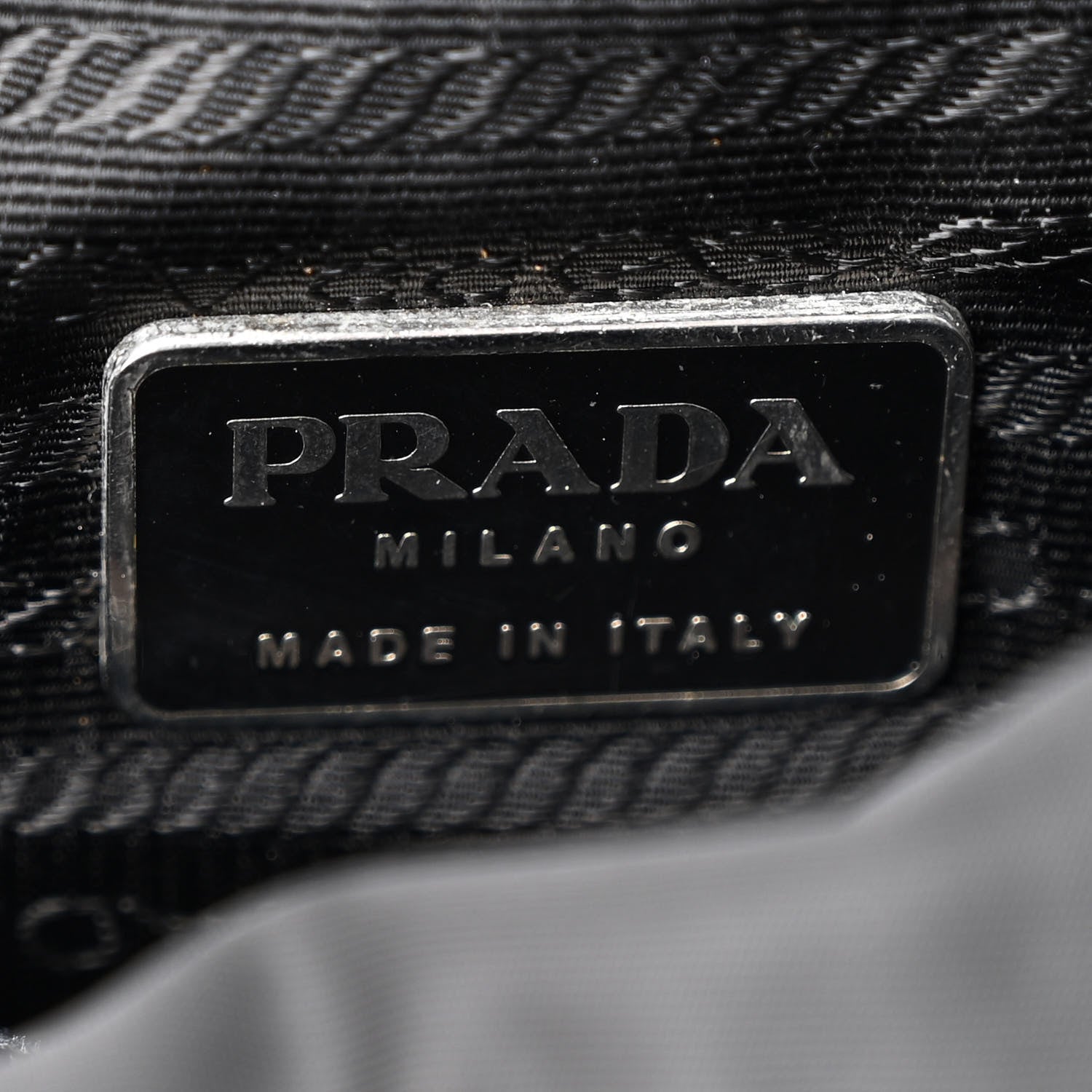 Prada Tessuto Nylon Shoulder Bag Black 6 of 11