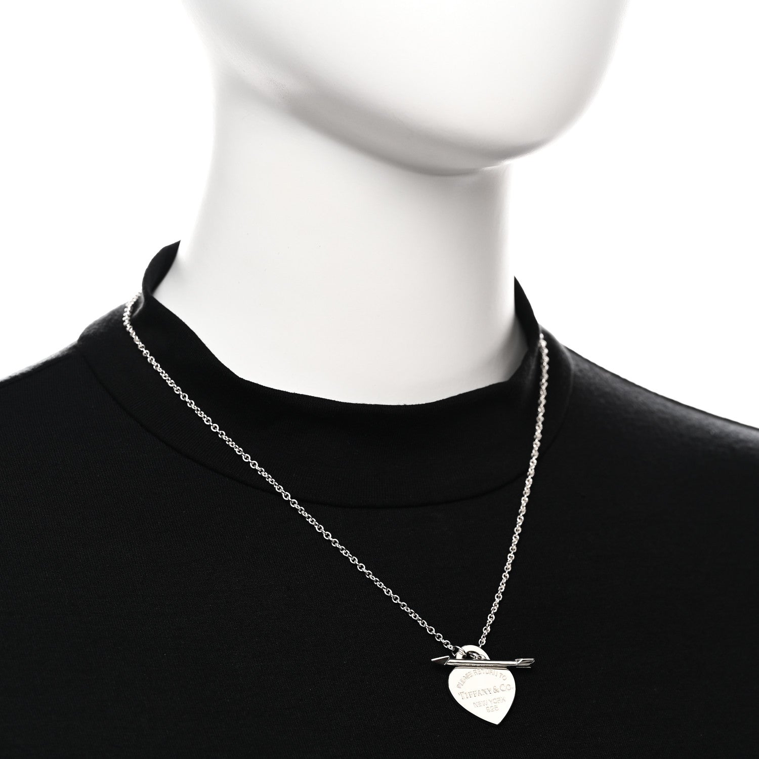 Tiffany Sterling Silver Return to Tiffany Lovestruck Pendant Necklace 2 of 6