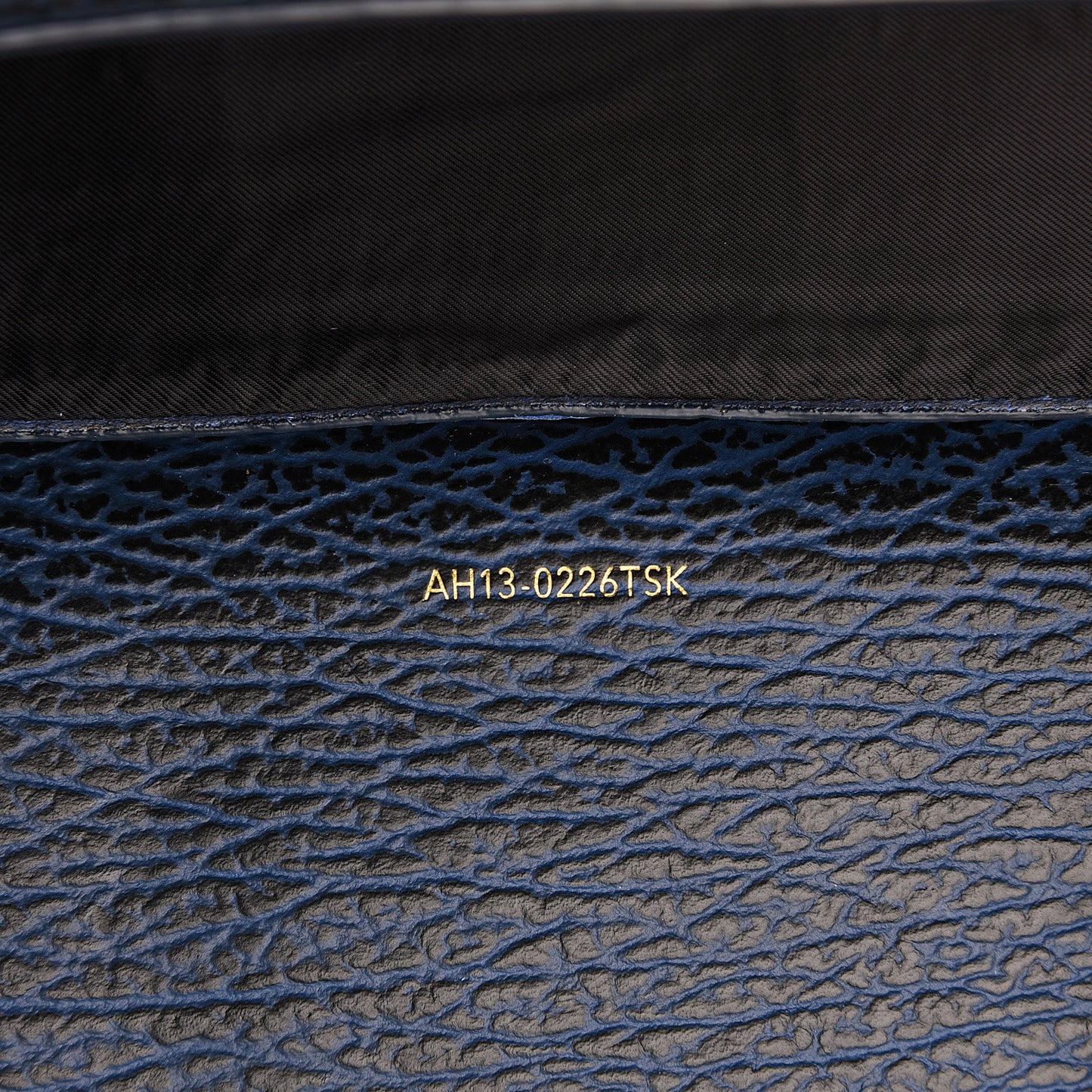 3.1 Textured Calfskin Mini Pashli Satchel Lapis Black
