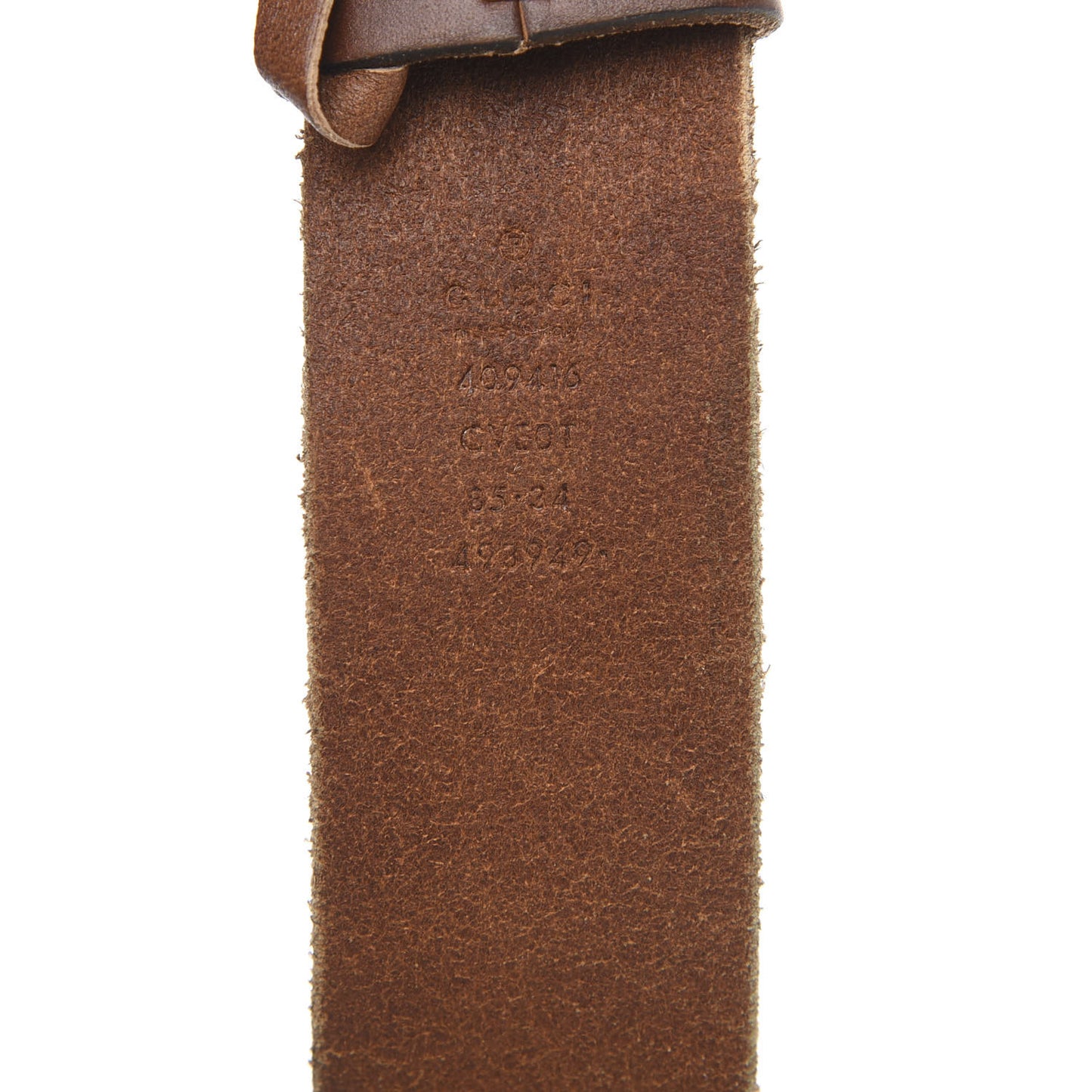Faded Calfskin Double G 40mm Belt 85 34 Cuir