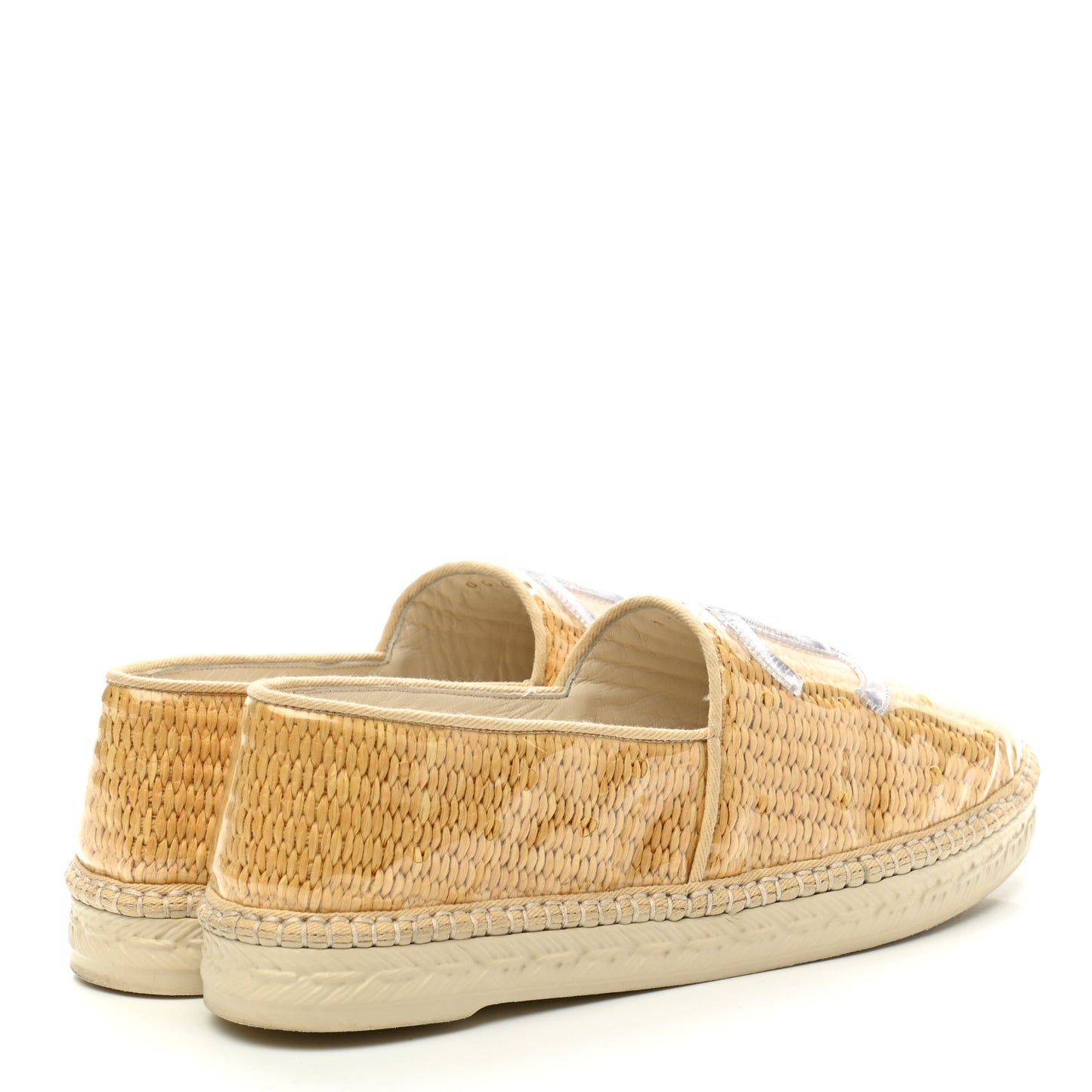 PVC Raffia CC Espadrilles 39 Beige