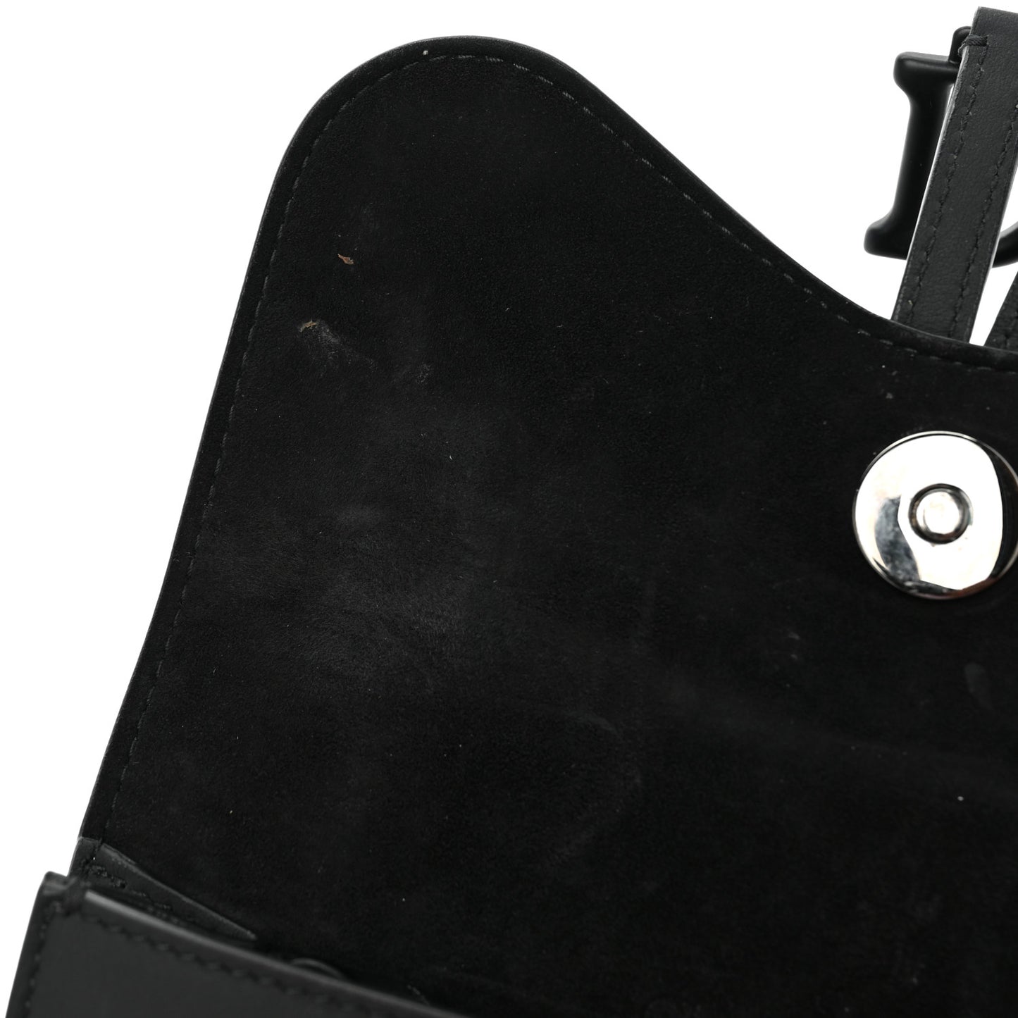 Ultra Matte Calfskin Saddle Belt Bag Black