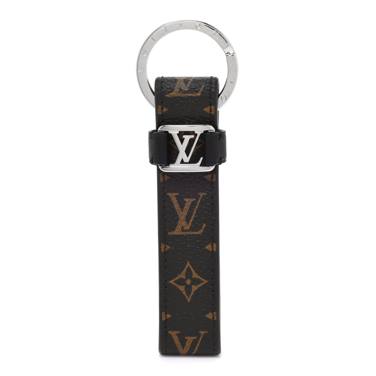 Monogram LV Dragonne Bag Charm Key Holder