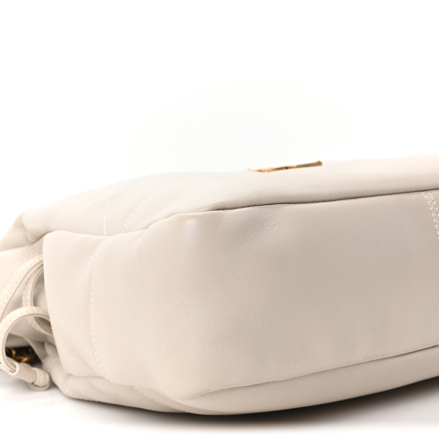 Lambskin Small Jamie Shopping Tote Creme Soft