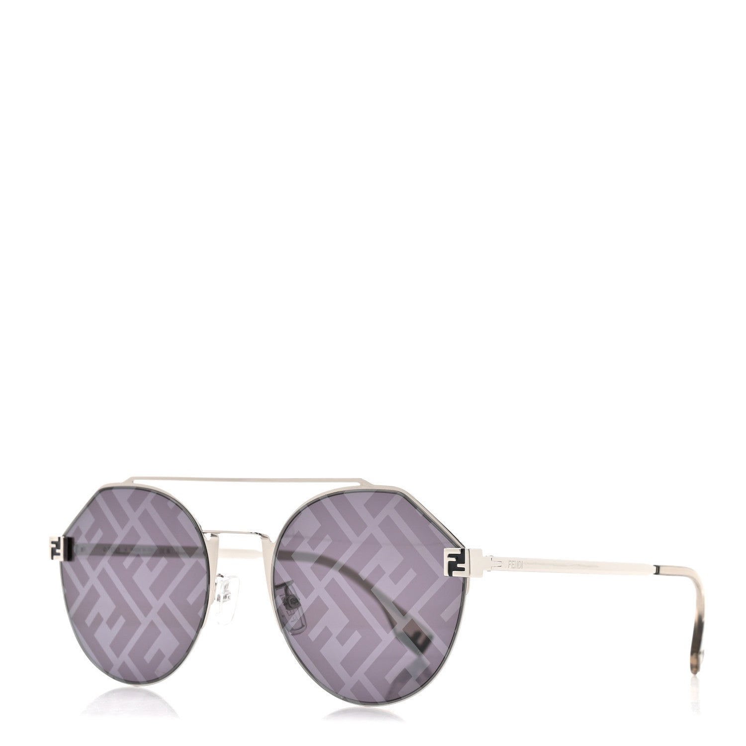 Fendi Metal Fendi Travel Geometric Sunglasses FE40060U Grey 1 of 7