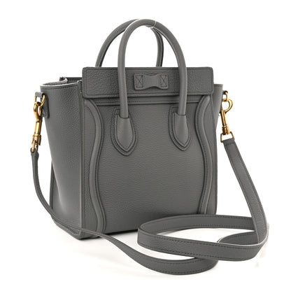 Celine Baby Drummed Calfskin Nano Luggage Kohl 3 of 11