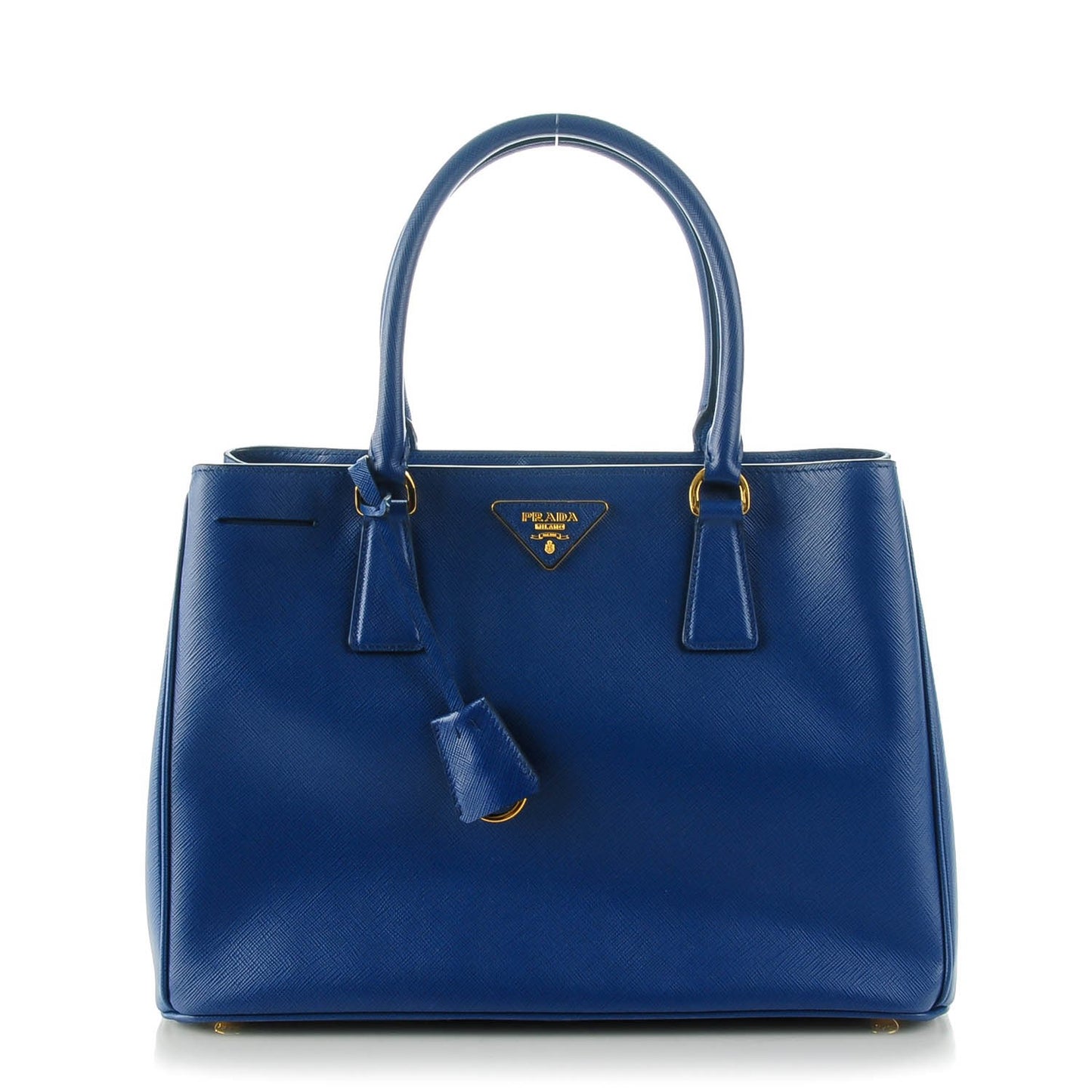 Saffiano Lux Medium Tote Cobalto
