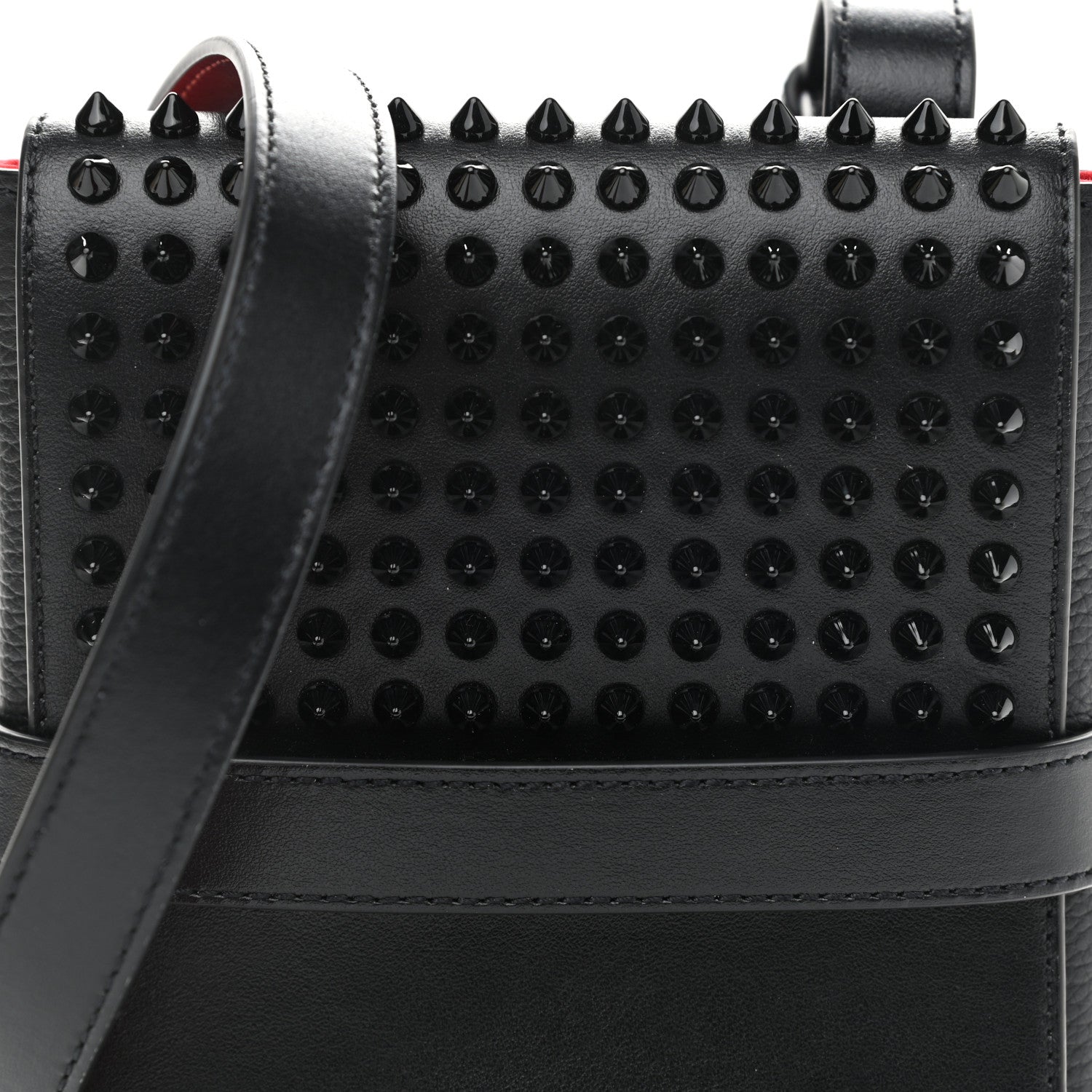 Christian Louboutin Calfskin Spikes Benech Reporter Black 8 of 10