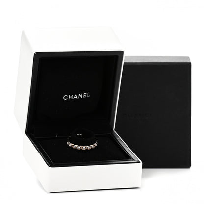 Chanel 18K Beige Gold Diamond Mini Coco Crush Ring 53 6.25 5 of 5