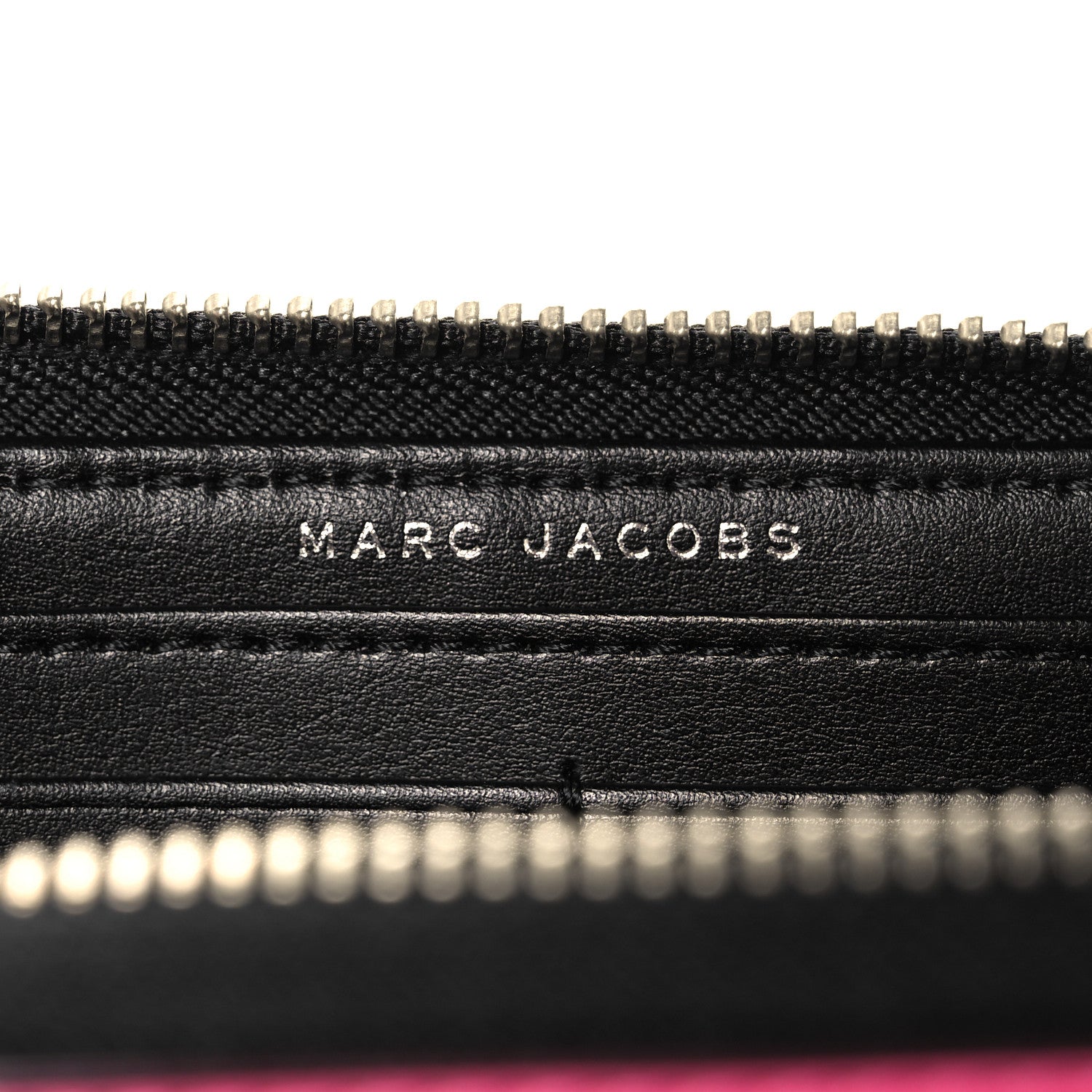 Marc Jacobs Grained Calfskin Continental Wallet Vivid Pink 6 of 9