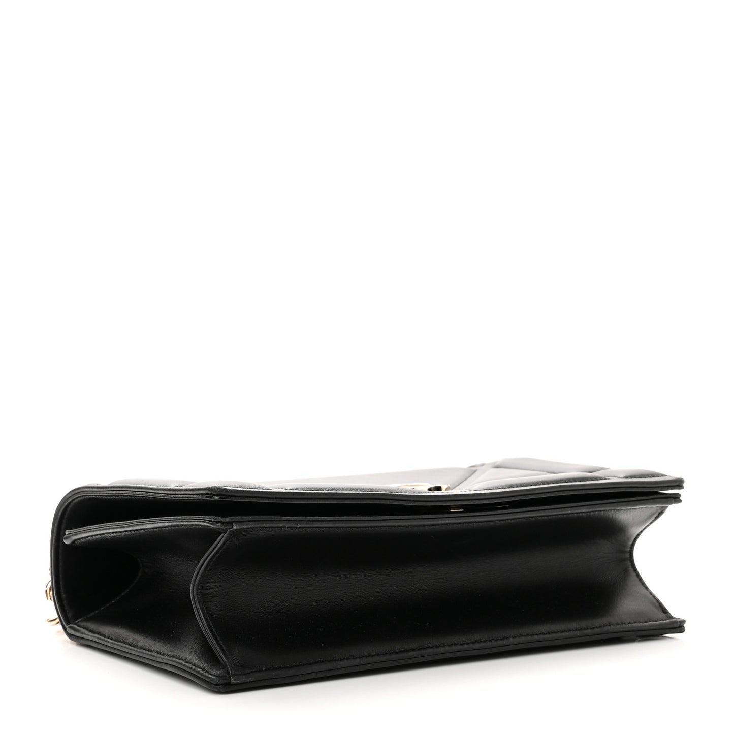 Lambskin Medium Diorama Flap Bag Black