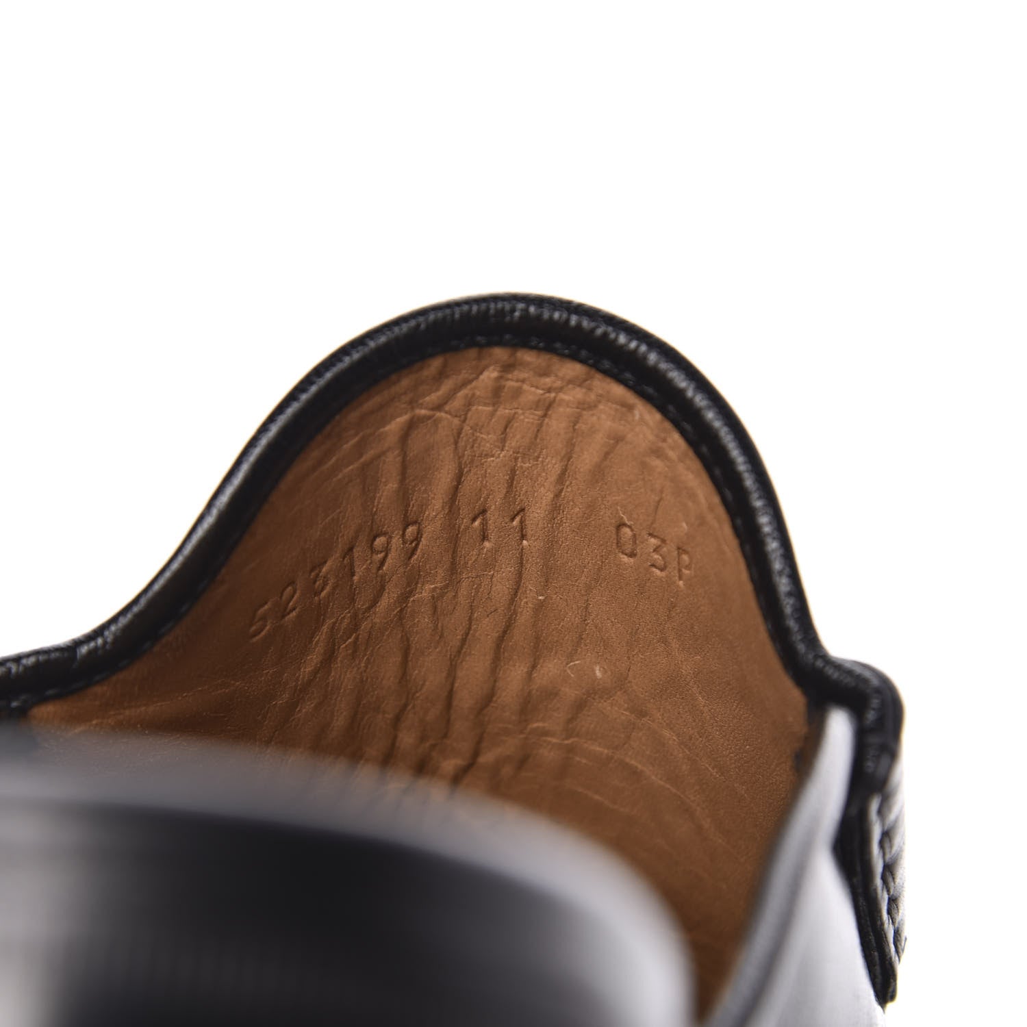 Gucci Goatskin Mens Horsebit Slippers 11 Black 8 of 9