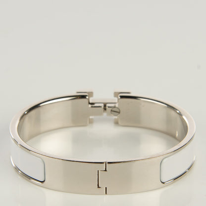 Hermes Enamel Narrow Clic Clac H Bracelet PM White 3 of 6