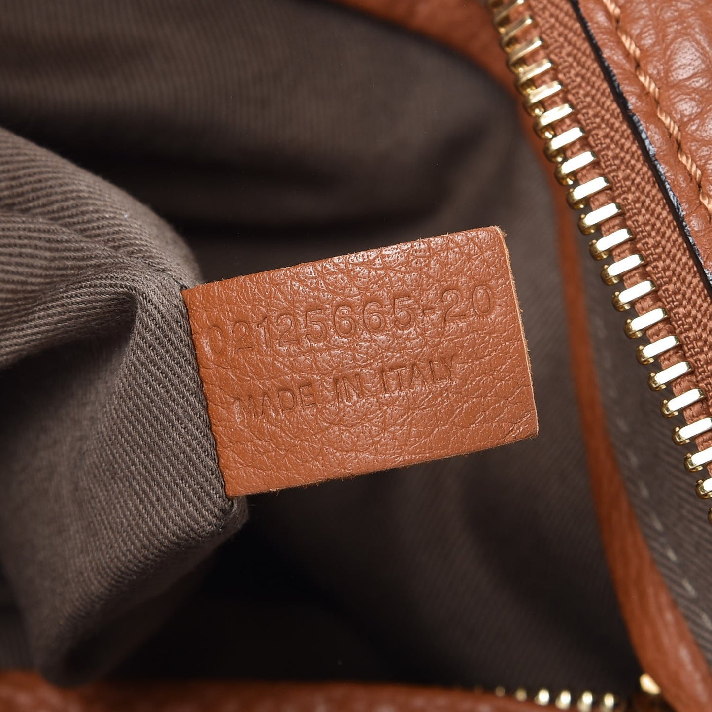Calfskin Large Marcie Satchel Tan
