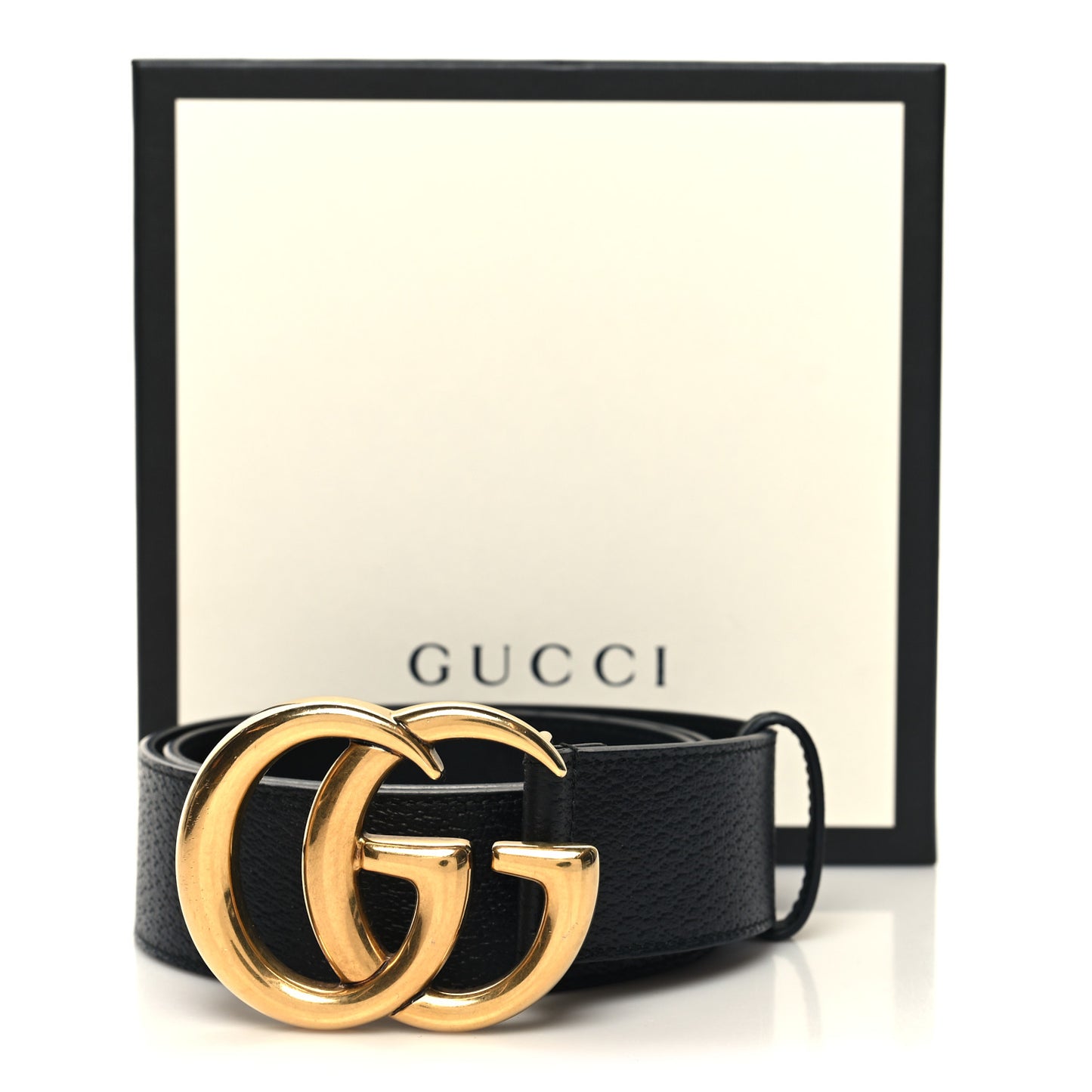Textured Calfskin Double G 40mm Belt 85 34 Black