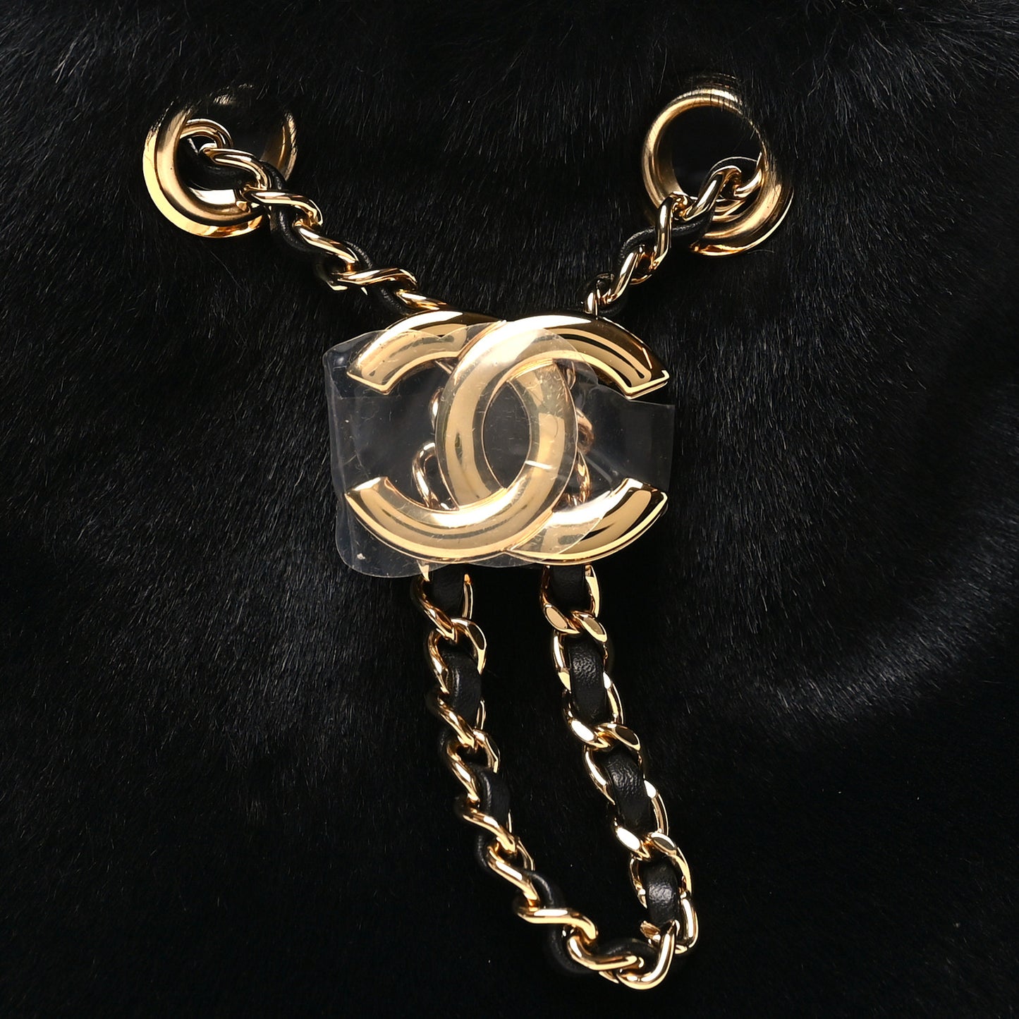 Pony Hair Mini Chanel 25 Handbag Black