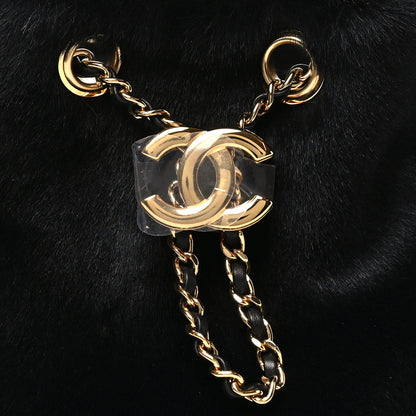 Chanel Pony Hair Mini Chanel 25 Handbag Black 7 of 10