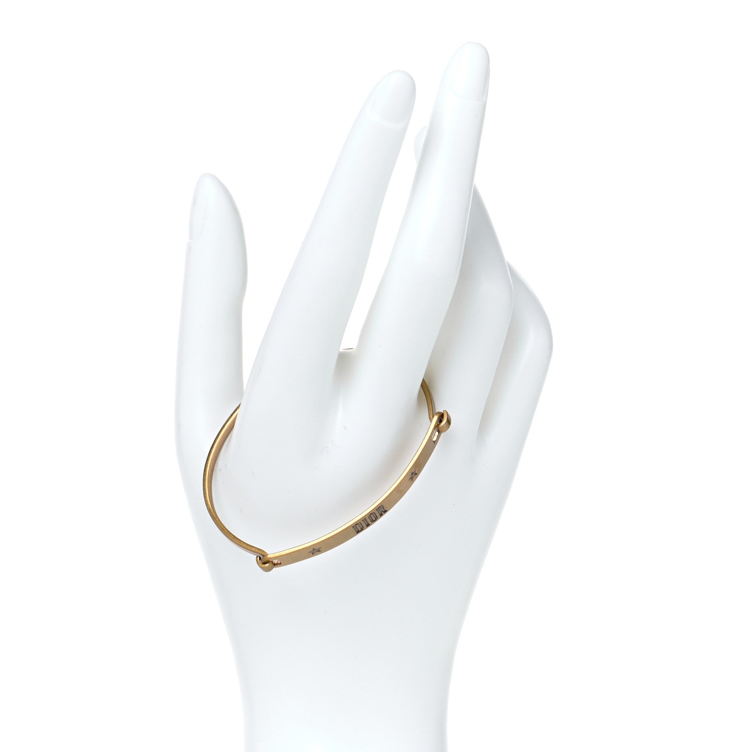 Christian Dior Metal Crystal Dio(r)evolution Cuff Gold 3 of 5