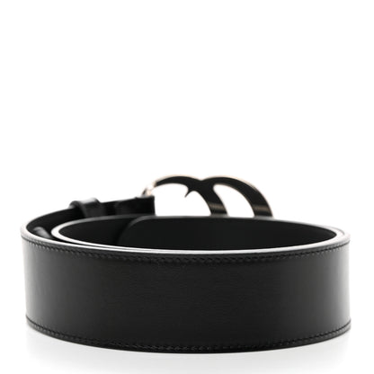 Gucci Plutone Calfskin Palladium Double G 40mm Belt 70 28 Black 2 of 6