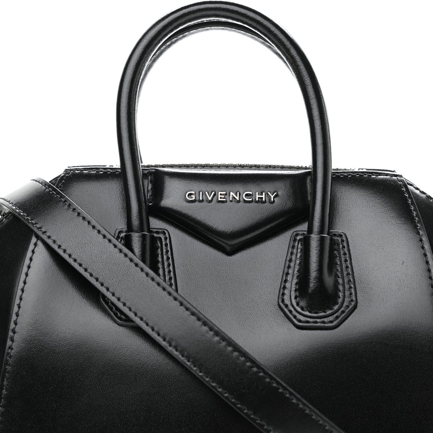 Givenchy Shiny Lord Calfskin Mini Antigona Black 8 of 10