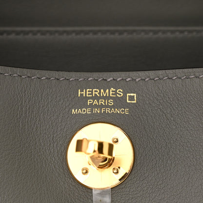 Hermes Swift Matte Alligator Mini Touch Lindy 20 Gris Meyer 6 of 12