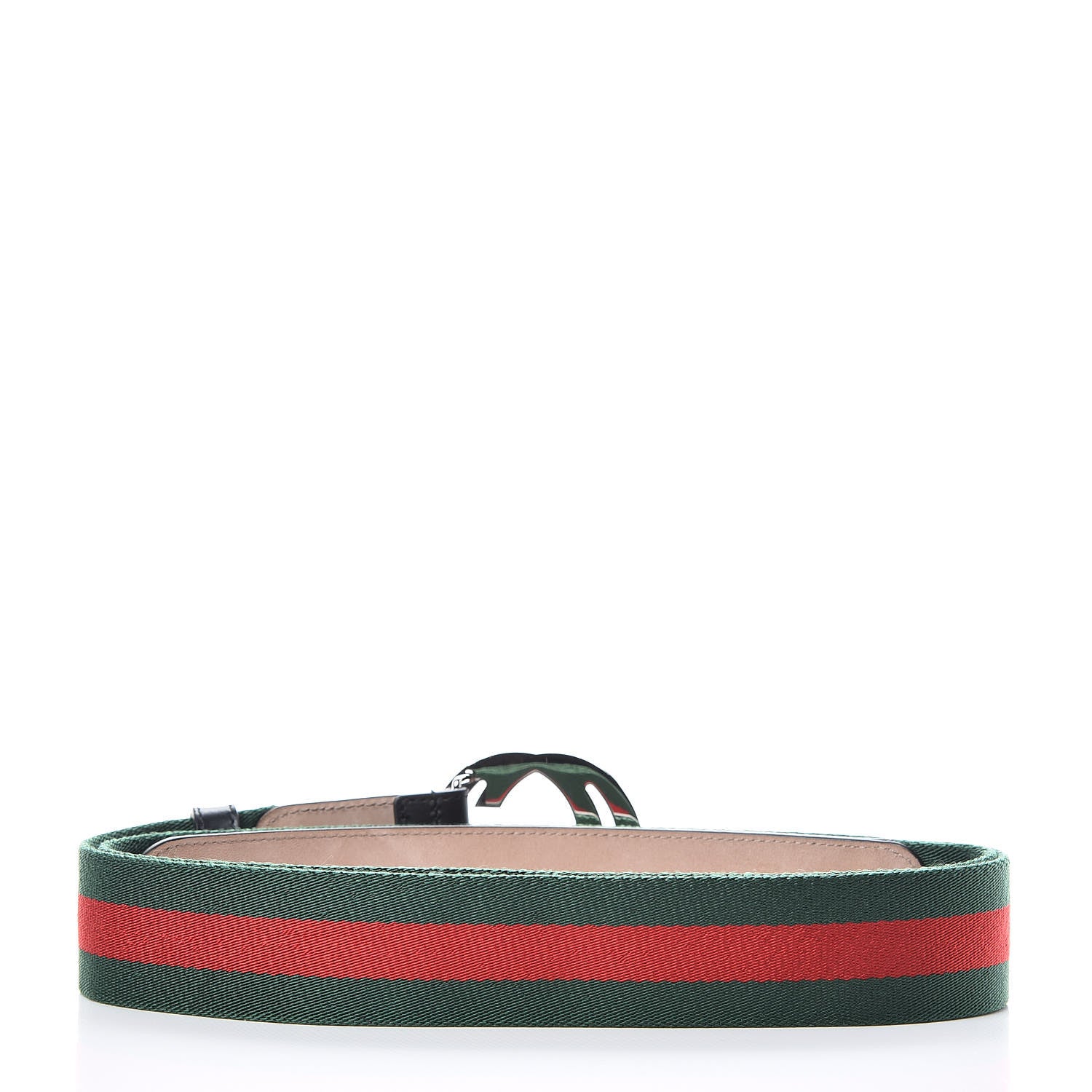 Gucci Calfskin Web Interlocking G Belt 120 48 Black 4 of 10