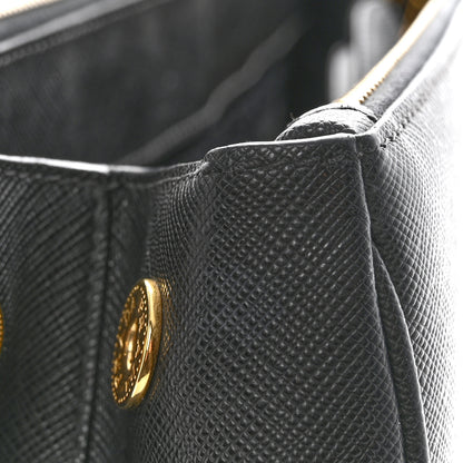 Prada Saffiano Lux Large Galleria Double Zip Tote Black 15 of 16