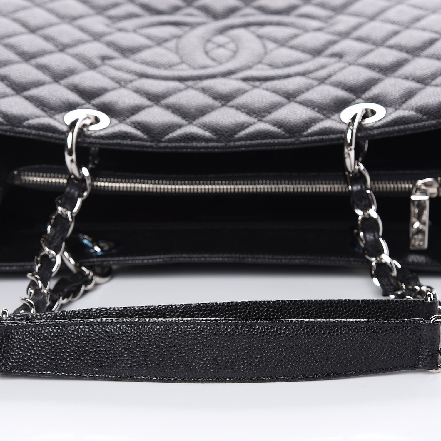 Chanel Caviar Quilted Grand Shopping Tote GST Black 10 of 11