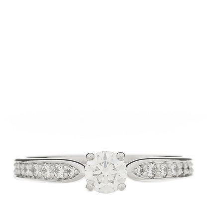 Tiffany Platinum Diamond .33ct Harmony Pave Engagement Ring 50 5.5 1 of 5