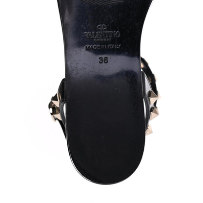 Valentino Garavani PVC Jelly Rockstud Caged Sandals 36 Black 8 of 10