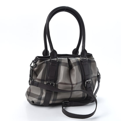 Burberry Smoked Check Small Northfield Tote Black 2 of 10