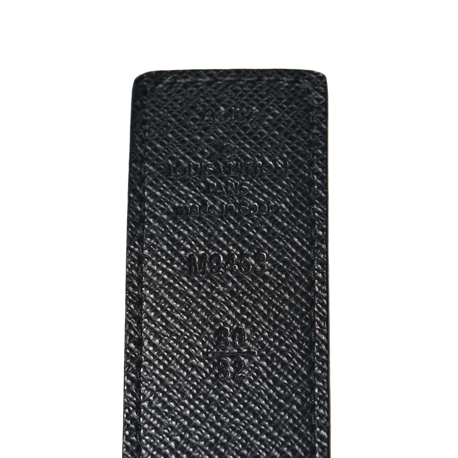 Louis Vuitton Calfskin Monogram 30mm LV Initiales Reversible Belt 80 32 Black 3 of 5