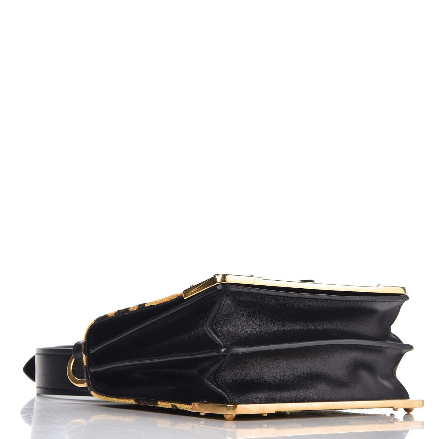 Velvet City Calf Leopard Print Cahier Bag
