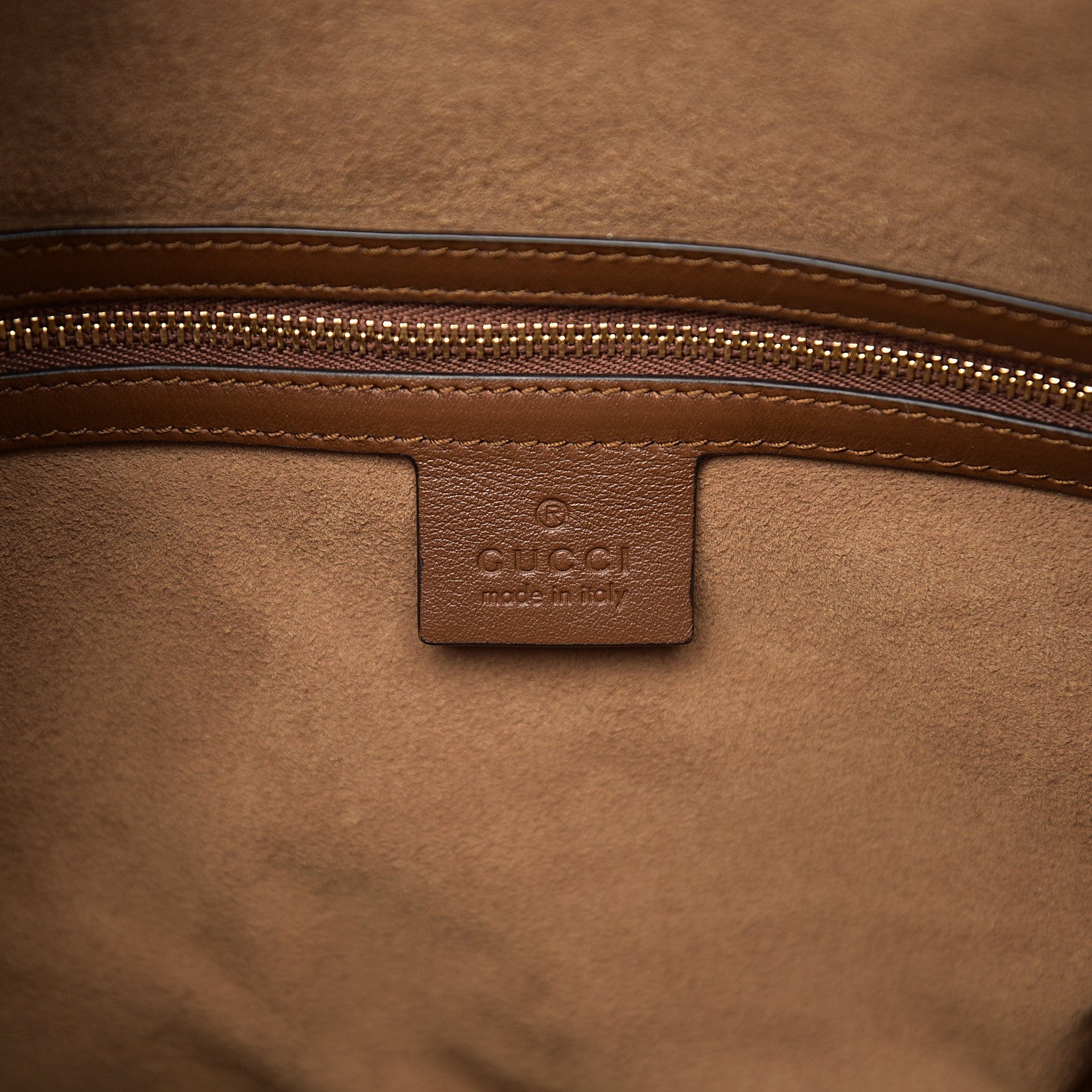 Gucci GG Supreme Monogram Large Linea A Hobo Light Brown 5 of 10