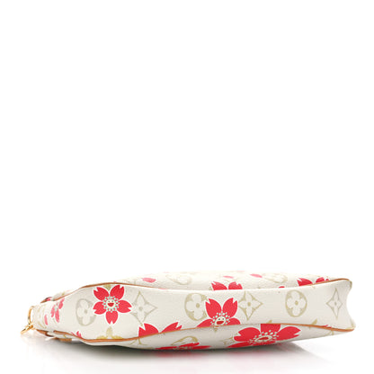 Louis Vuitton Monogram Cherry Blossom Pochette Accessories Red 4 of 10