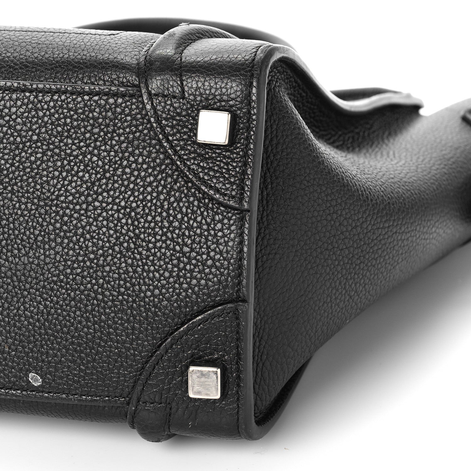 Celine Drummed Calfskin Micro Luggage Black 8 of 16