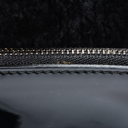 Gucci Patent Shearling Medium Soho Chain Shoulder Bag Black 15 of 15