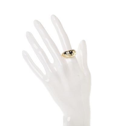 David Yurman 18K Yellow Gold Diamond 11mm Pure Form Ring 54 6.75 2 of 5