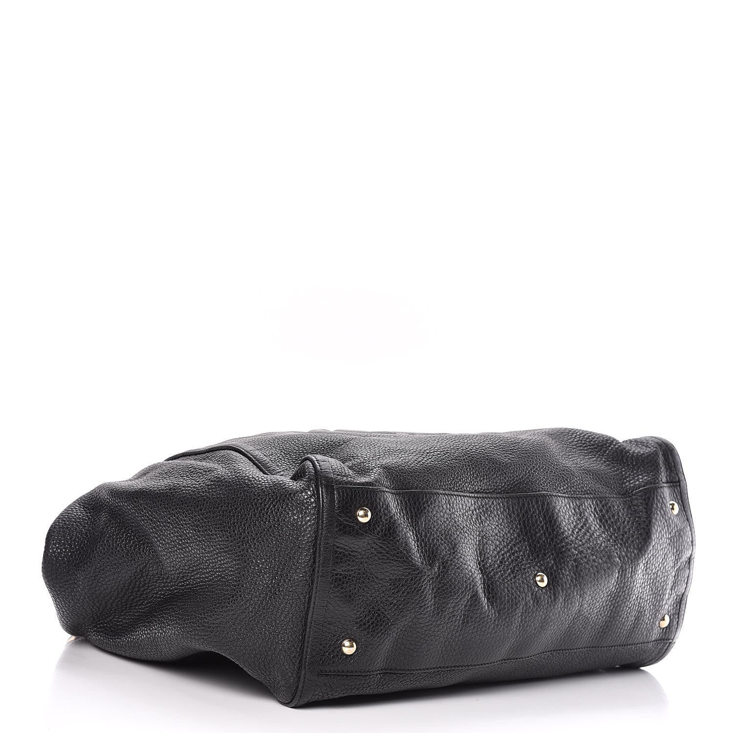 Gucci Pebbled Calfskin Large Soho Shoulder Bag Black 4 of 19
