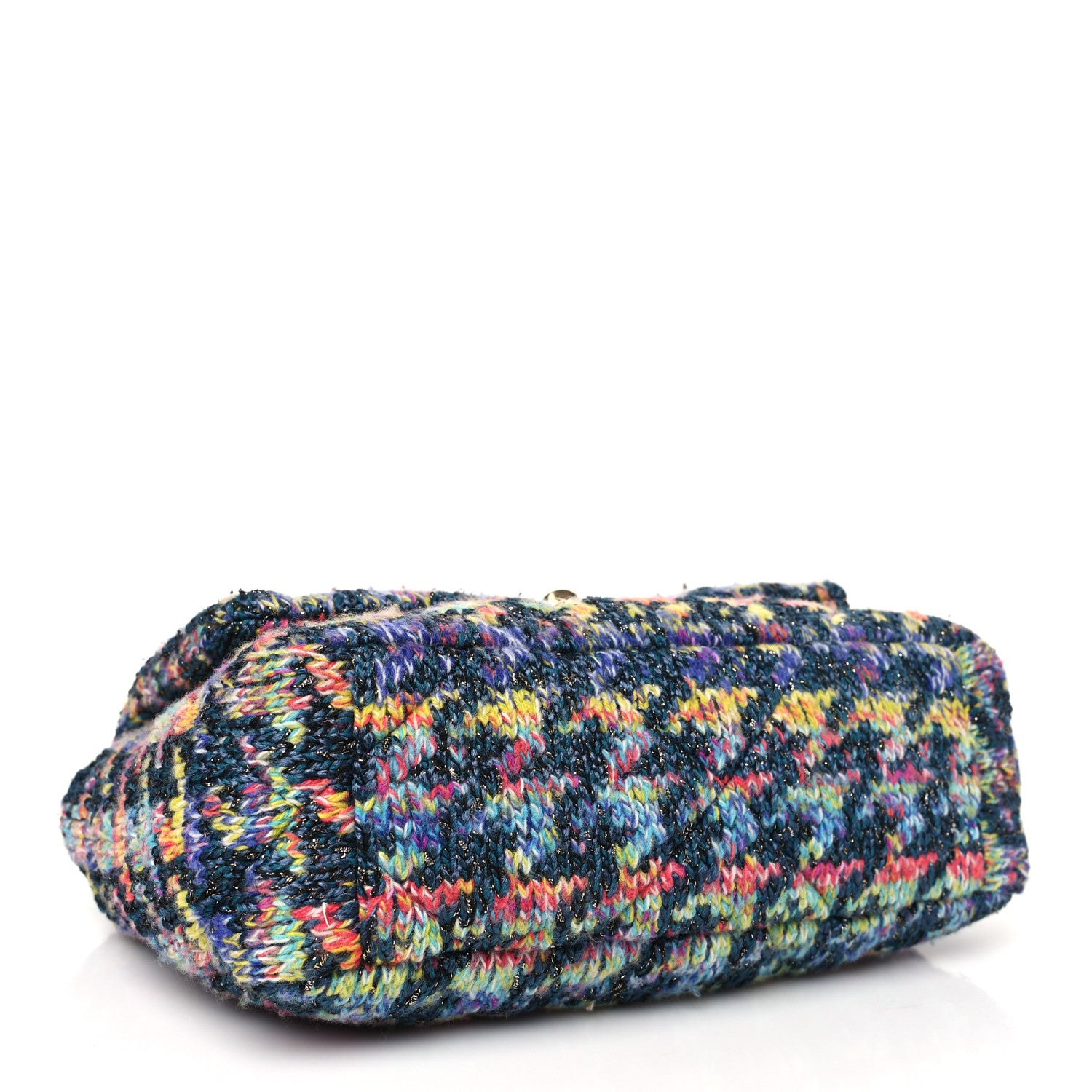 Chanel Tweed Quilted Medium Chanel 19 Flap Dark Multicolor 4 of 10