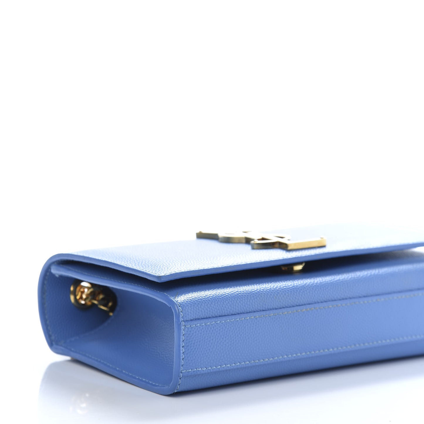 Grain De Poudre Small Classic Monogram Kate Satchel Blue Clair