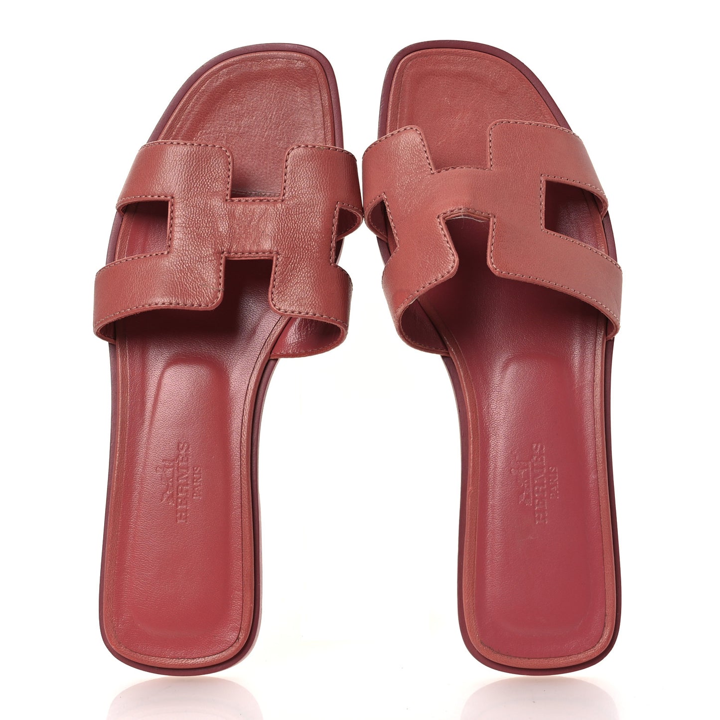 Goatskin Oran Sandals 37 Rouge Blush