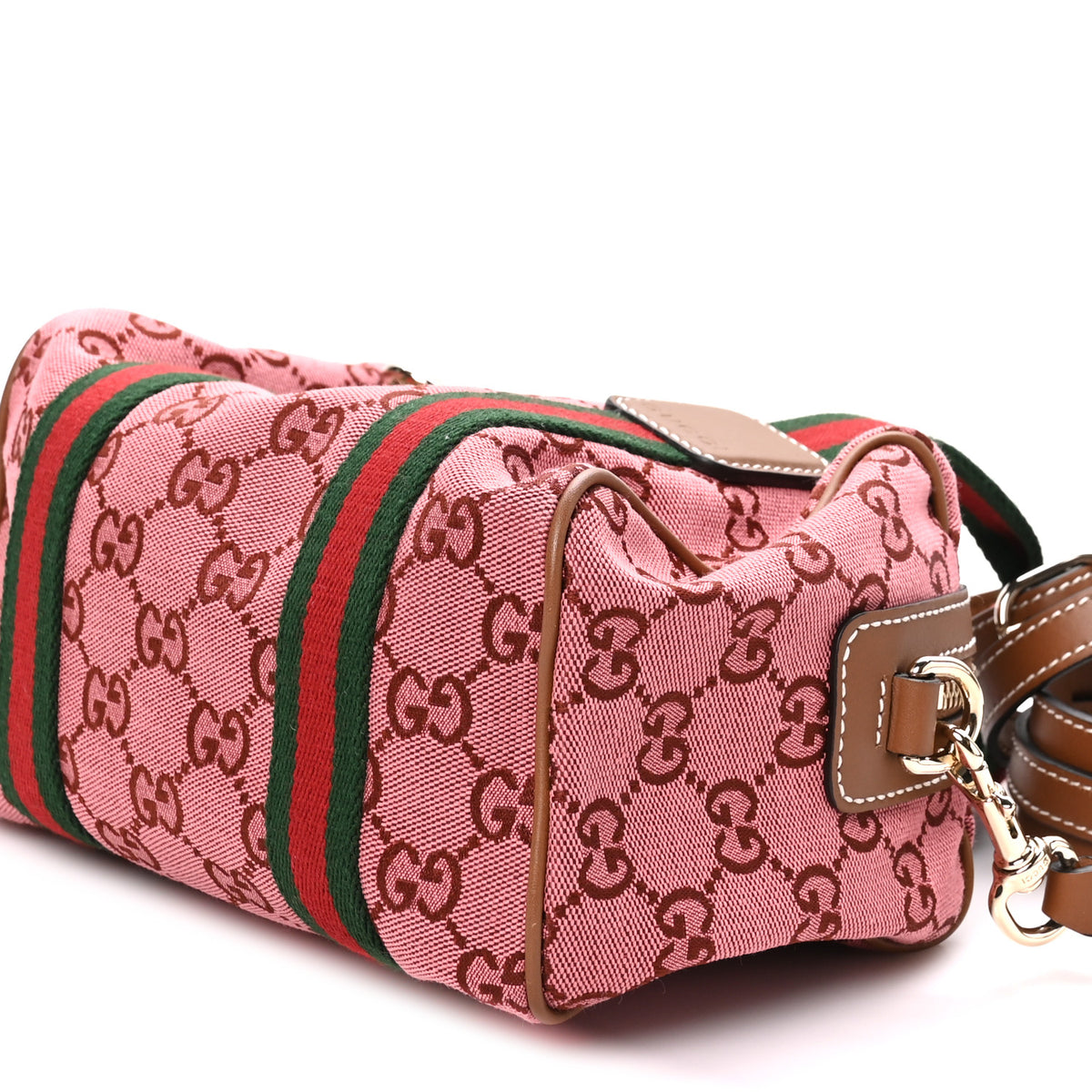 GG Supreme Web Mini GG Top Handle Bag Pink Beige