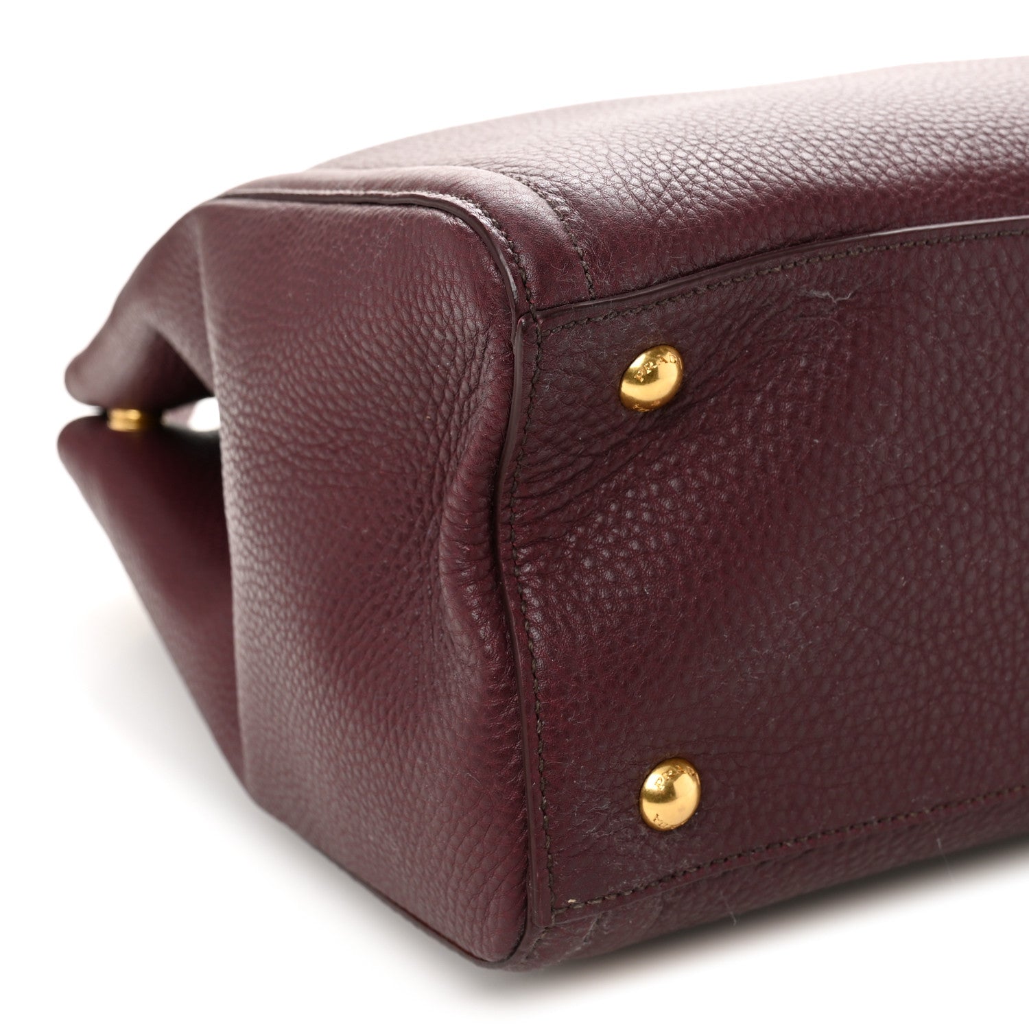 Prada Vitello Daino Tote Granato 9 of 11