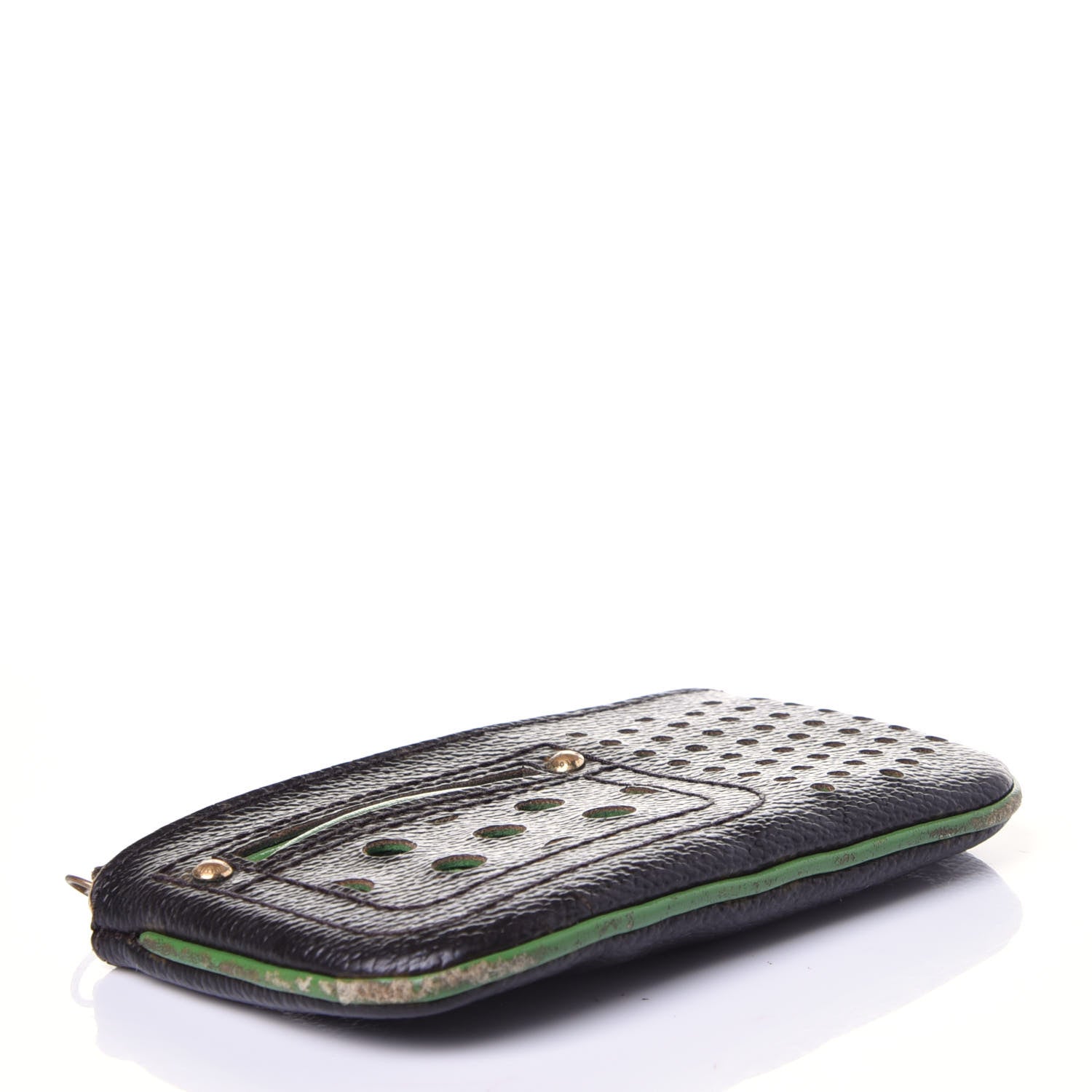 Louis Vuitton Monogram Perforated Key Pouch Green 4 of 10