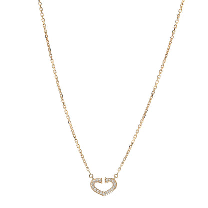 Cartier 18K Yellow Gold Diamond Hearts And Symbols Pendant Necklace 1 of 7