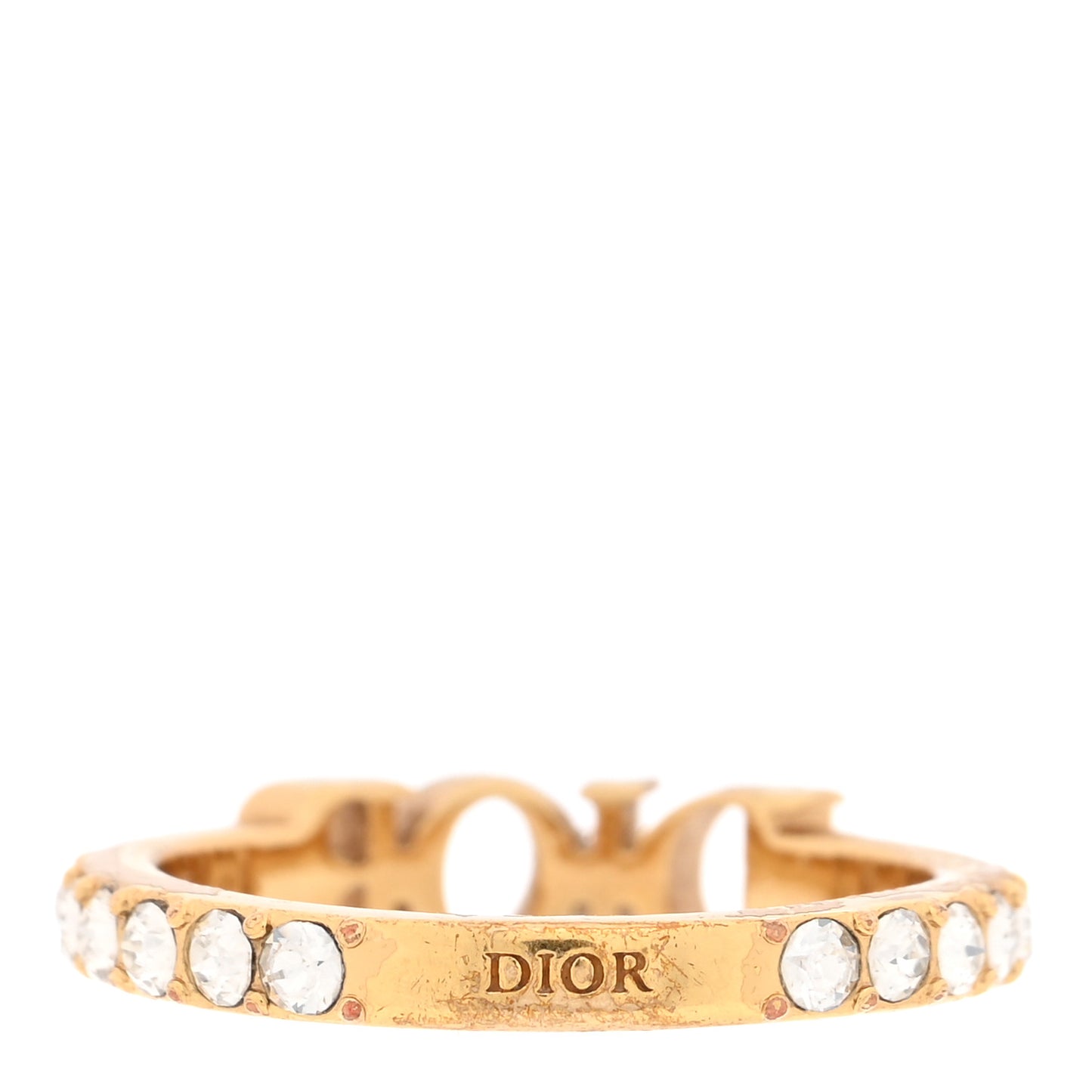 Metal Crystal DIO(R)EVOLUTION Ring 54 6.75 Gold