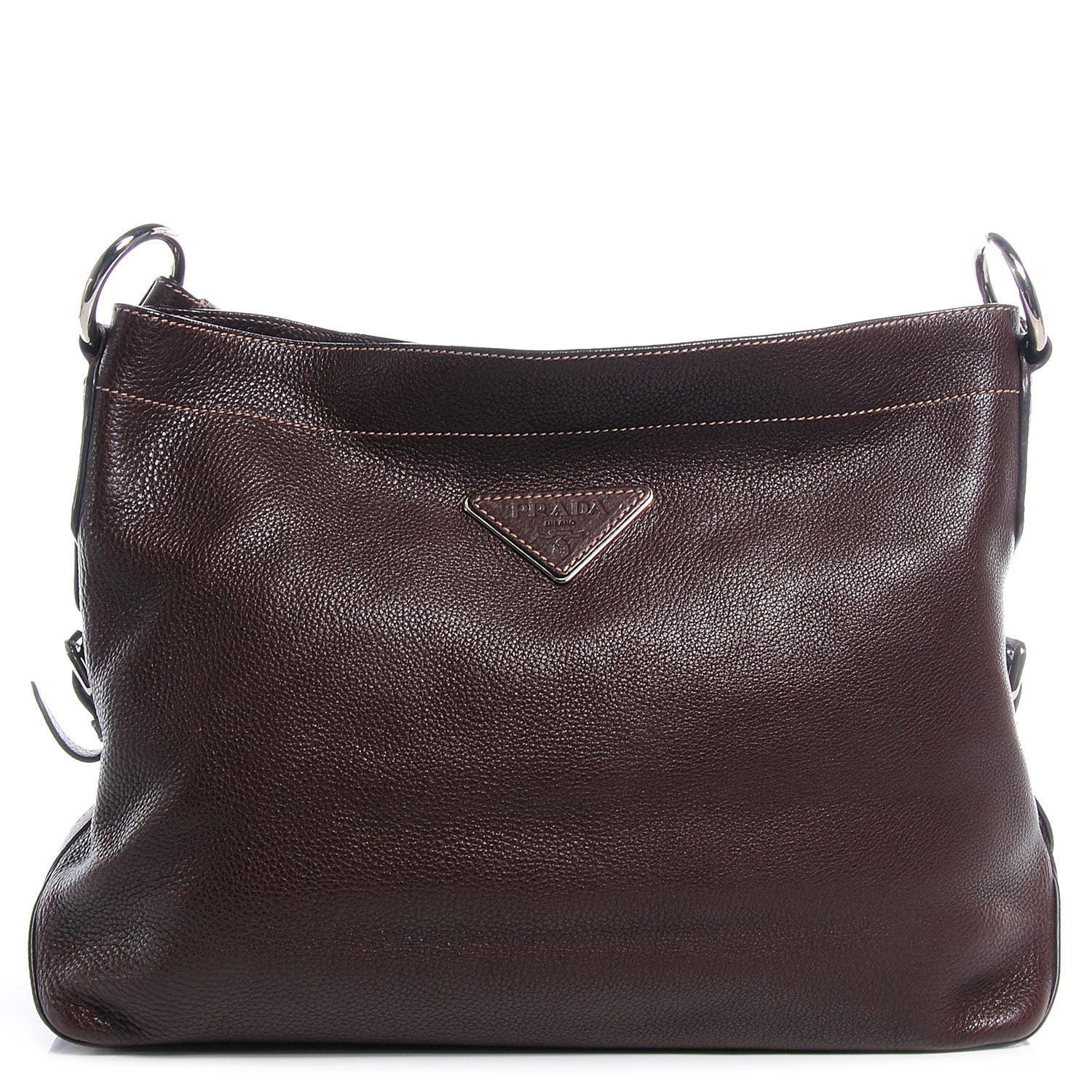 Prada Vitello Daino Rope Hobo Caffe 1 of 8