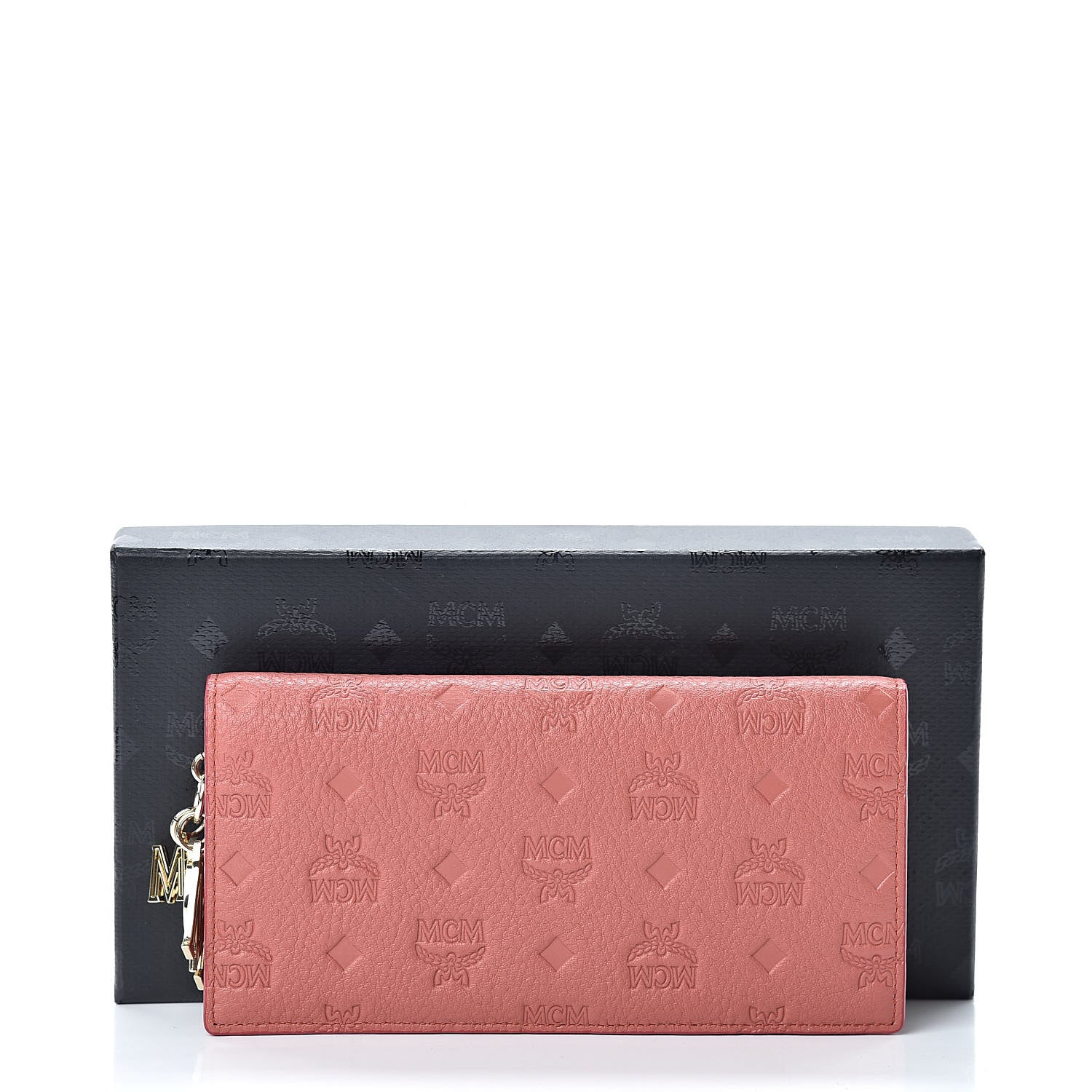 MCM Calfskin Ottomar Large Klara Two Fold Wallet Cocoa 9 of 9