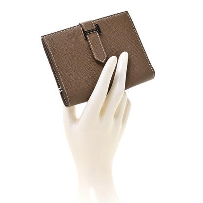 Hermes Epsom Bearn Compact Wallet Etoupe 2 of 8